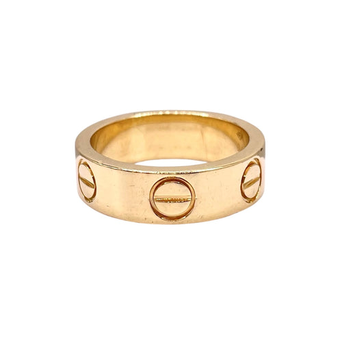 18 KT Yellow Gold Cartier Inspired Love Ring