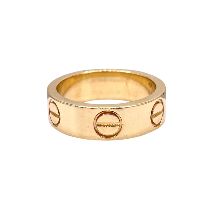18 KT Yellow Gold Cartier Inspired Love Ring