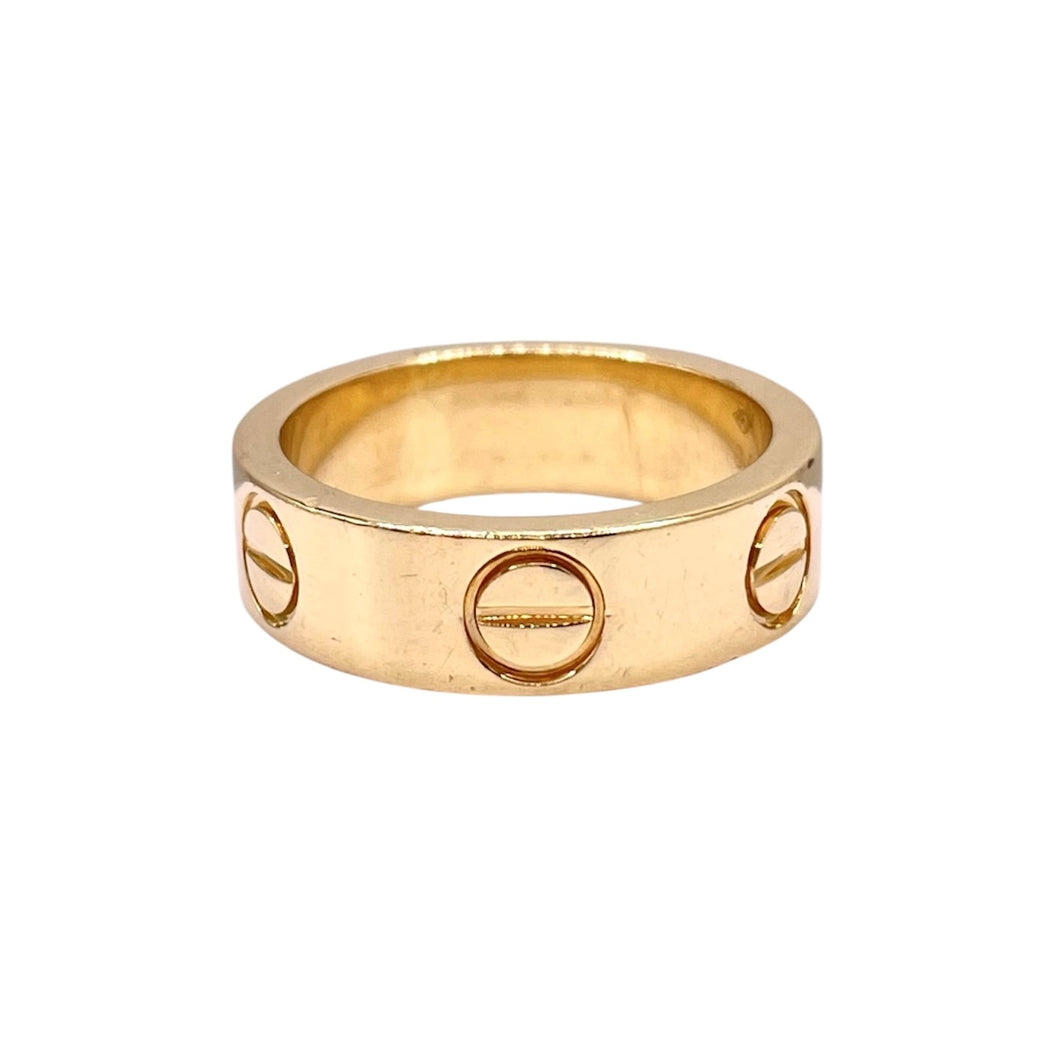 18 KT Yellow Gold Cartier Inspired Love Ring