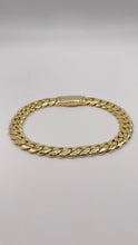 Load image into Gallery viewer, Solid Miami Cuban Bracelet With Box Lock In 10 KT Yellow Gold