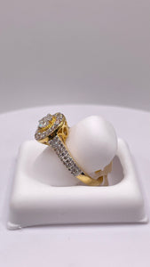 1.15 CT. Natural Diamond Women’s Engagement Ring In 10 KT Yellow Gold