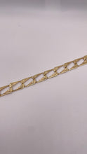 Load image into Gallery viewer, 11.8mm Men’s Link Bracelet In 10 KT Yellow Gold