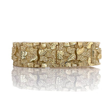 Load image into Gallery viewer, 20mm Nugget Bracelet In 10 KT Yellow Gold