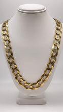 Load image into Gallery viewer, 12.6mm Curb Link Chain In 14 KT Yellow Gold