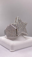 Load image into Gallery viewer, Silver Star Men’s Ring With CZ