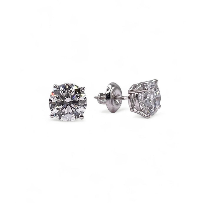 3.00 CT. Lab Grown Diamond Stud Earrings In 14 KT White Gold