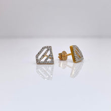 Load image into Gallery viewer, 0.28 CT. Natural Diamond Stud Earrings In 10 KT Yellow Gold