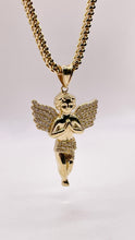 Load image into Gallery viewer, Angel Pendent In 10 KT Yellow Gold With CZ