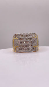 1.10 CT. Natural Diamond Men’s Ring In 10 KT Yellow Gold