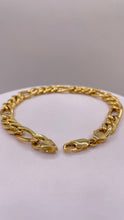 Load image into Gallery viewer, 8.0mm Figaro Link Bracelet In 10 KT Yellow Gold