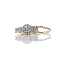 Load image into Gallery viewer, 1.08 CT. T.D.W Natural Diamond Ladies Ring Set In 10 KT Yellow Gold