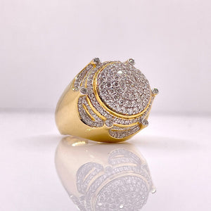 2.07 CT. Natural Diamond Men’s Ring In 10 KT Yellow Gold