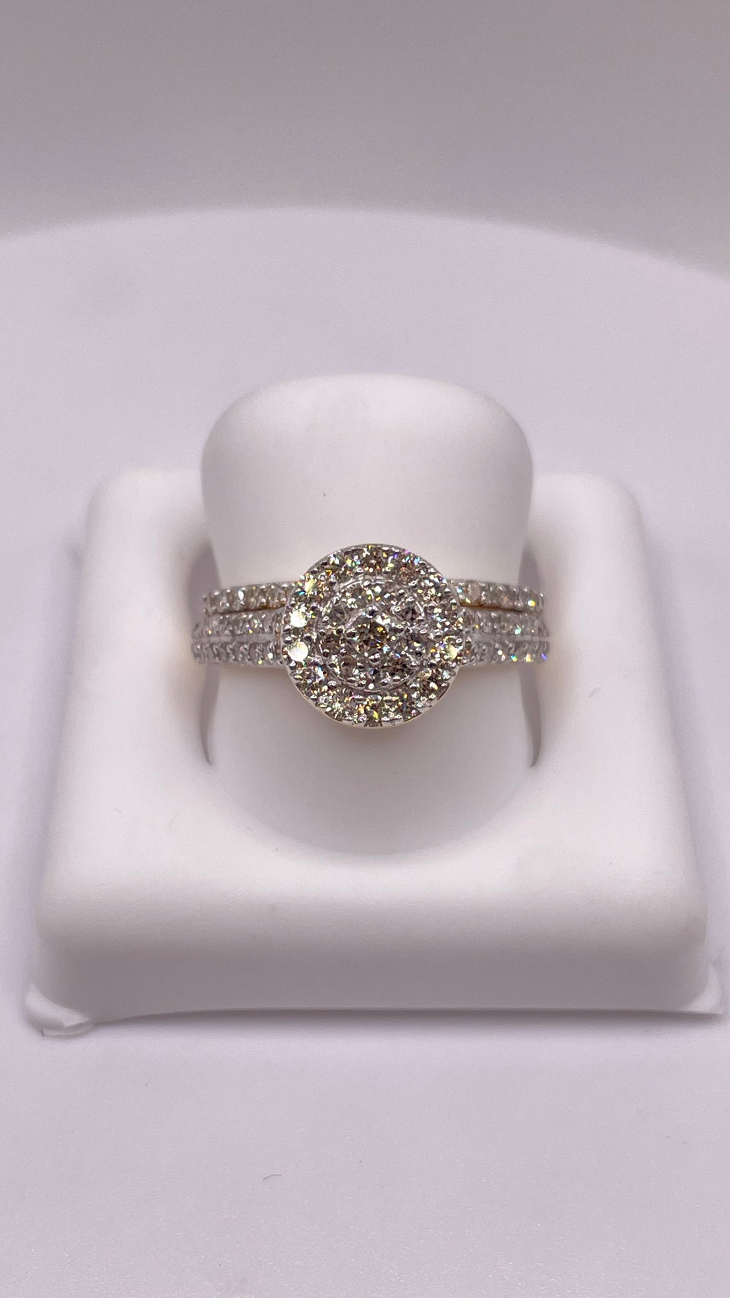 0.75 CT. Natural Diamond Round Shape Women’s Engagement Set In 10 KT Yellow Gold