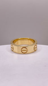 18 KT Yellow Gold Cartier Inspired Love Ring