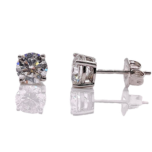 1.50 CT. Lab Grown Diamond Stud Earrings In 14 KT White Gold