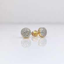 Load image into Gallery viewer, 0.21 CT. Natural Diamond Round Shape Stud Earrings In 10 KT Yellow Gold