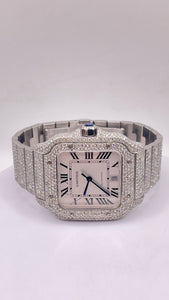 Cartier Santos Large With Natural VVS Diamonds