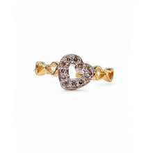 Load image into Gallery viewer, 0.15 CT. Natural Diamond Heart Shape Ring In 10 KT Yellow Gold