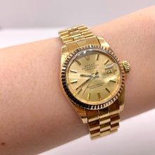 Load image into Gallery viewer, 26mm Women’s DateJust Rolex With Champagne Dial