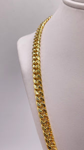 5.8mm Miami Cuban Link Chain In 10 KT Yellow Gold