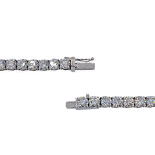 Load image into Gallery viewer, 5.8mm 70 CT. Lab Grown Diamond Tennis Chain In 10 KT White Gold