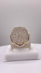 2.0 CT. Natural Diamond Round Shape Men’s Ring In 10 KT Yellow Gold