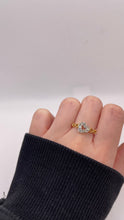 Load image into Gallery viewer, 0.15 CT. Natural Diamond Heart Shape Ring In 10 KT Yellow Gold