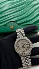 Load image into Gallery viewer, 36mm DateJust Rolex Watch Approx 15.00 CT. Natural Diamonds With Roman Numeral Dial
