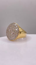 Load image into Gallery viewer, 2.5 CT. Natural Diamond Men’s Circle Shape Ring In 10 KT Yellow Gold