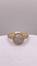 Load image into Gallery viewer, 0.76 CT. Natural Diamond Women’s Round Shape Ring In 10 KT Yellow Gold