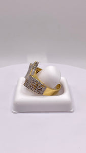 1.38 CT. VVS-VS Natural Diamond Star Ring In 10 KT Yellow Gold