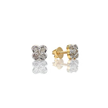 Load image into Gallery viewer, 0.20 CT. Natural Diamond Stud Earrings In 10 KT Yellow Gold
