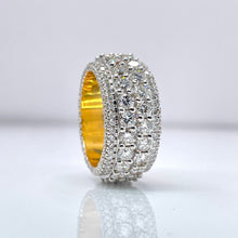 Load image into Gallery viewer, 8.83 CT. Lab Grown Men’s Eternity Diamond Band In 10 KT Yellow Gold