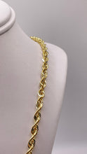 Load image into Gallery viewer, 4.4mm Diamond Cut Rope Chain In 10 KT Yellow Gold