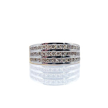 Load image into Gallery viewer, 0.88 CT. T.D.W Natural Diamond Men’s Band In 14 KT White &amp; Yellow Gold