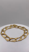 Load image into Gallery viewer, 11.8mm Men’s Link Bracelet In 10 KT Yellow Gold