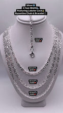 Load image into Gallery viewer, 3mm Byzantine Link Chain/Bracelet In Silver