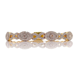 5.49 CT. Natural Diamond Bracelet In 10 KT Yellow Gold