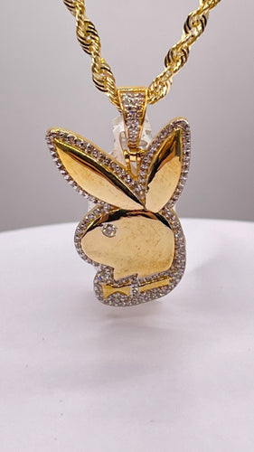 0.44 CT. Natural Diamond Pendant In 10 KT Yellow Gold