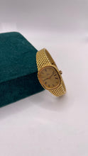Load image into Gallery viewer, 18 KT Yellow Gold Ladies Vintage Omega Watch With Roman Numeral Dial