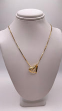 Load image into Gallery viewer, Diamond-Cut Heart Necklace In 10 KT Yellow Gold