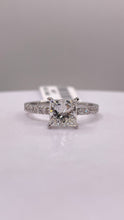 Load image into Gallery viewer, 1.96 CT. Lab Grown Princess Cut Diamond Engagement Ring In 14 KT White Gold