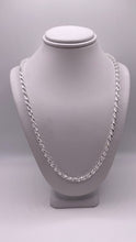 Load image into Gallery viewer, 3mm Rope Chain/Bracelet In Silver