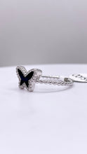 Load image into Gallery viewer, Butterfly Ball Ring In Silver With CZ