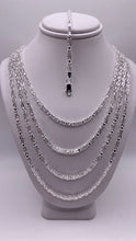 Load image into Gallery viewer, 2mm Byzantine Link Chain/Bracelet In Silver