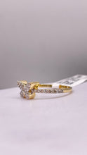 Load image into Gallery viewer, 0.28 CT. Natural Diamond Butterfly Ring In 10 KT Yellow Gold