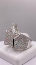 Load image into Gallery viewer, Silver Star Men’s Ring With CZ