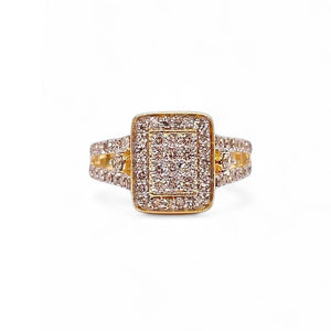 0.78 CT. Natural Diamonds Women’s Ring In 10 KT Yellow Gold