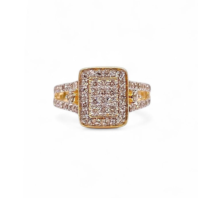0.78 CT. Natural Diamonds Women’s Ring In 10 KT Yellow Gold