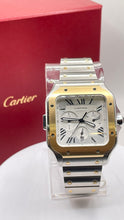 Load image into Gallery viewer, 44.9mm Two-Tone XL Santos De Cartier Chronograph Watch